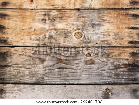Old wooden planks close-up