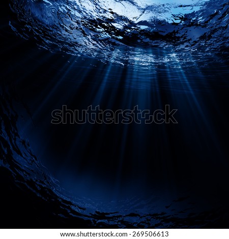 Deep water, abstract natural backgrounds Royalty-Free Stock Photo #269506613