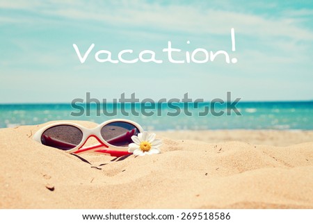 greeting card background - beach holidays
