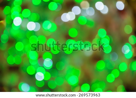 colorful green bokeh abstract background