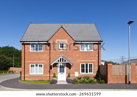 New english house view Royalty-Free Stock Photo #269631599