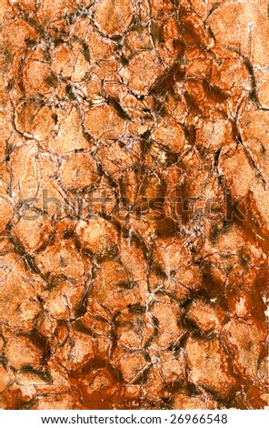 brown Structures made in manual on a paper paints