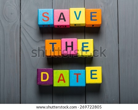 Date, save, business. Royalty-Free Stock Photo #269722805