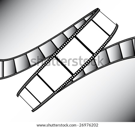 vector movie/photo film - illustration on gradient background
