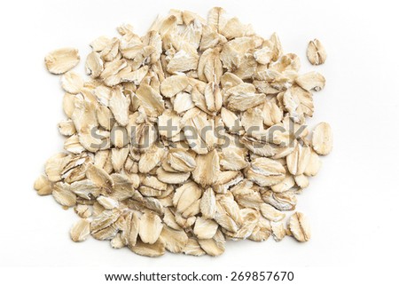 heap of oat flakes