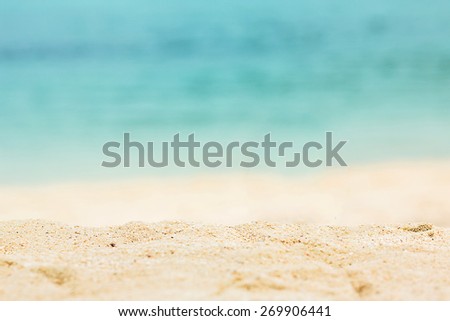Nature beautiful Sand beach background. Royalty-Free Stock Photo #269906441