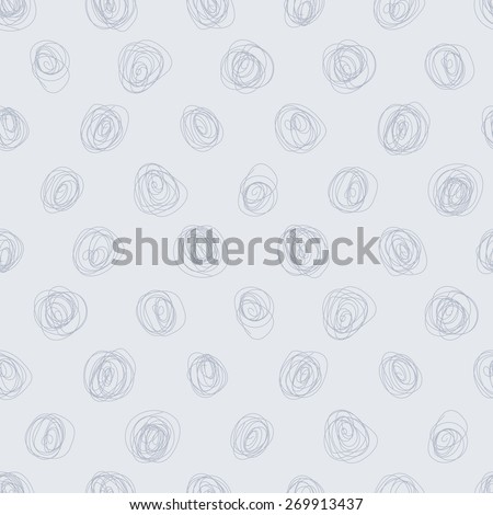 Pale seamless background tile with hand scribbled dot pattern. This file is suited for use as the background for a blog or other casual website.
This file is Vector EPS10 and uses a clipping mask.
