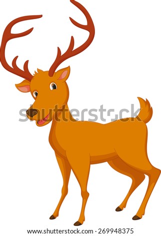 cute deer cartoon