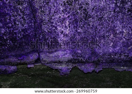 Purple background, Created technique from Iron surface rust and wall concrete