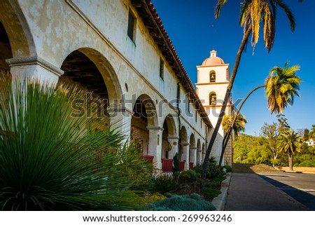 Old Mission Santa Barbara, in Santa Barbara, California.