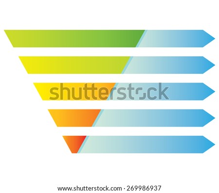 layered segment diagram, pyramid digram