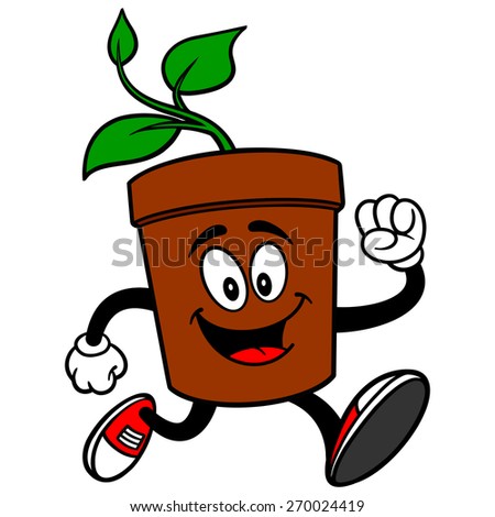 Potted Plant Running 