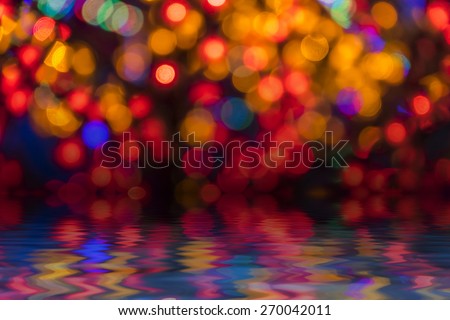 Abstract circular bokeh background of LED bulblight 