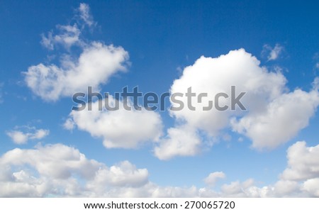 Big white cloud and blue-sky