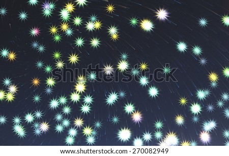 stars light night sky. 