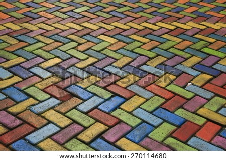 Colored pavement