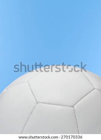 Soccer Ball isolated on blue