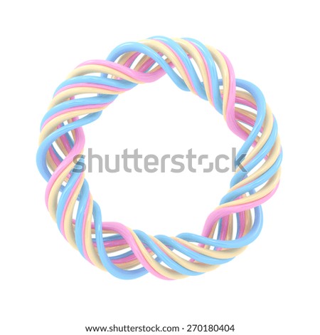 Shiny candy isolated on white background