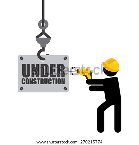 under construction design, vector illustration eps10 graphic 