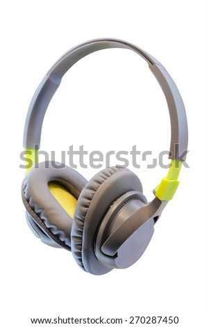 Headphones isolated under the white background 