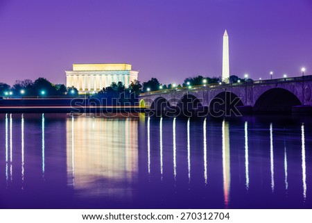 Washington, D.C. from across the Potomac River.
