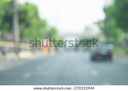 blurred street background for transportation product display