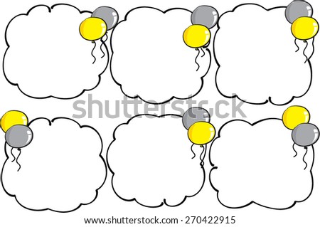 balloons with speech bubble