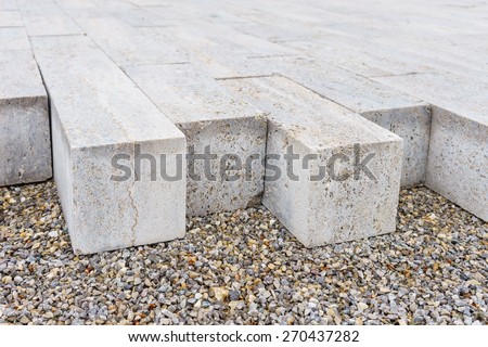 Concrete paving stones 