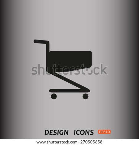 Shoping basket. icon. vector design