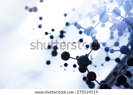 Science Molecule DNA Model Structure, business teamwork concept Royalty-Free Stock Photo #270524519