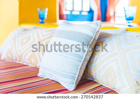 Sofa pillow - soft film tone effect