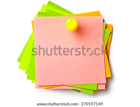 Stickers on white background Royalty-Free Stock Photo #270597149