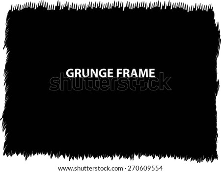 Grunge frame. vector template