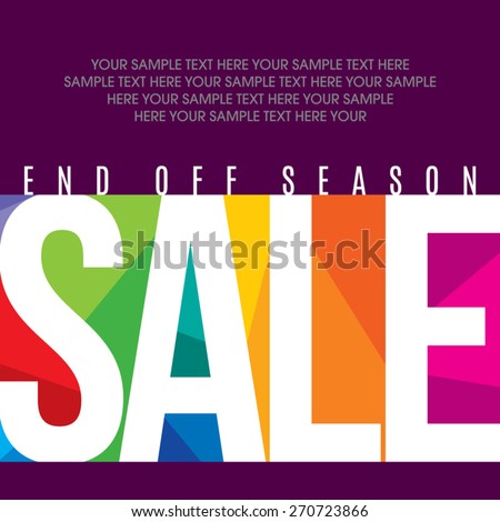 Sale design template vector Royalty-Free Stock Photo #270723866