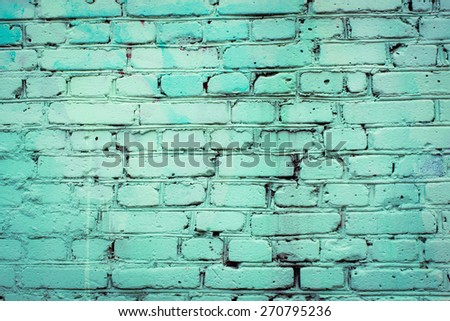 Old brick wall, simple background for your design projects. Royalty-Free Stock Photo #270795236