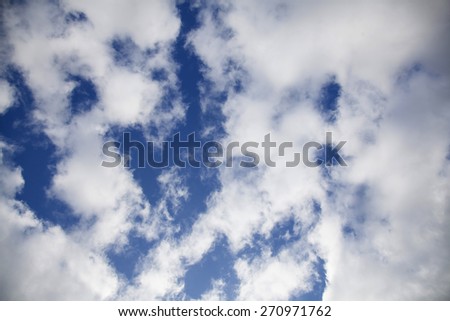 Clouds background, blue sky