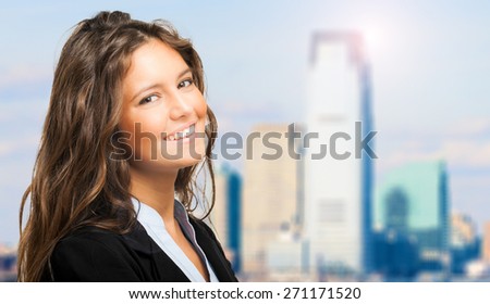 Businesswoman portrait outdoor