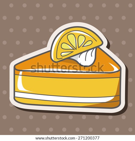 decorating cake icon cartoon stickers icon