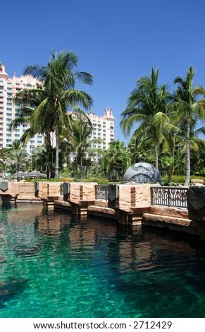 Luxury tropical hotel and resort