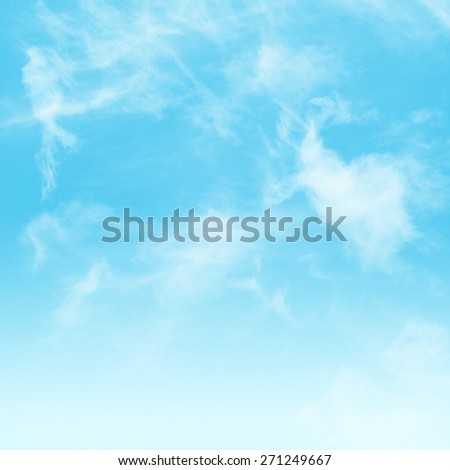 Blue sky and cloudy