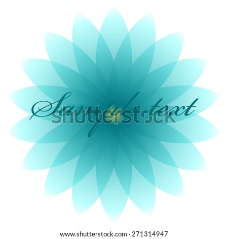 Vector illustration of Lotus. Flower on a white background