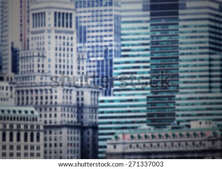 Buildings background. Intentionally blurred editing post production.
