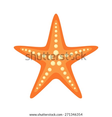 Sea star. Isolated icon pictogram. Eps 10 vector illustration. Royalty-Free Stock Photo #271346354