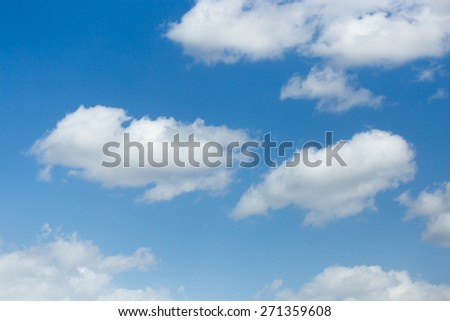 beautiful clouds against blue sky