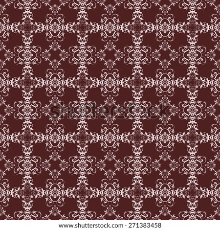 Seamless vintage background with ornament. Wallpaper pattern