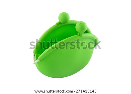 Coin Purse with clasp isolated on white background