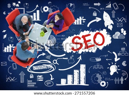 Search Engine Optimization Business Strategy Marketing Concept