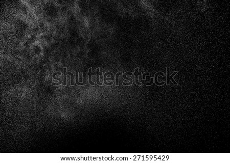 abstract spray of water on a black background