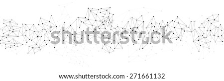 Communication social mesh. Network polygonal background. Vector illustration.   Royalty-Free Stock Photo #271661132