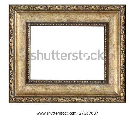 classical frame on a white background